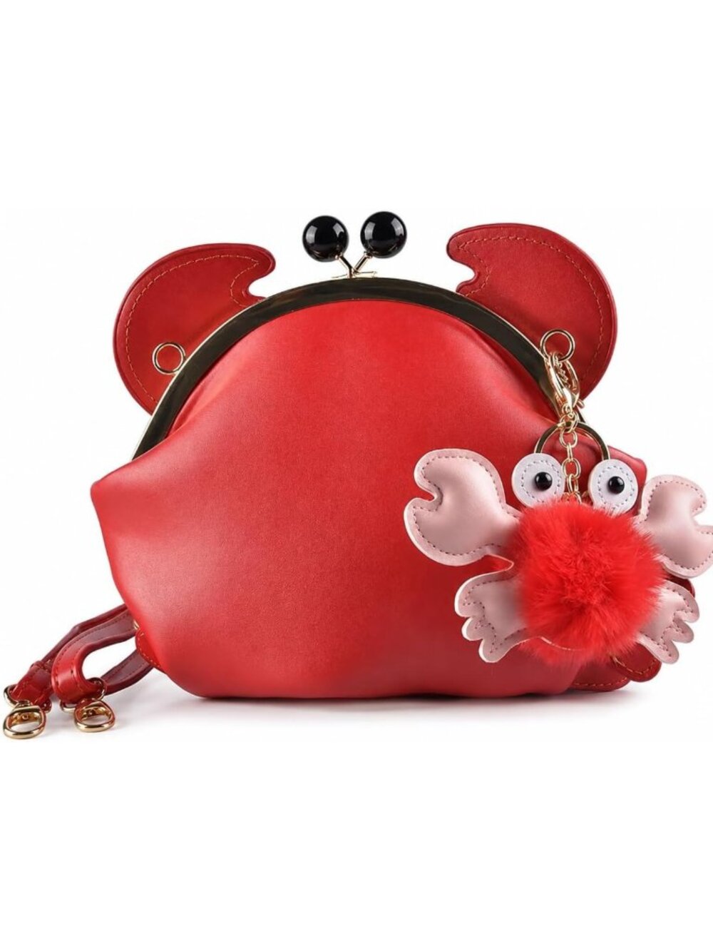 Cute Crab & Lobster Novelty Crossbody Purse - Fun Animal Shells Handbag for